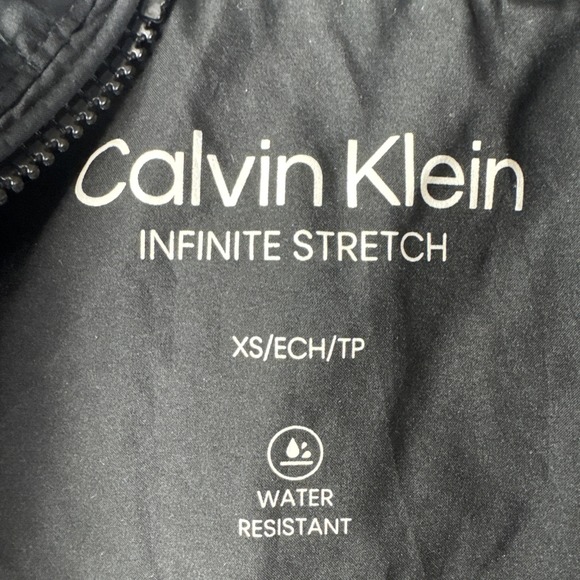 Calvin Klein Black Water Resistant Infinite Stretch Soft Shell Jacket Size XS - Picture 4 of 5